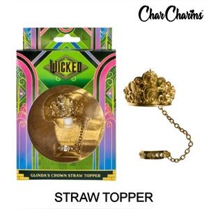 Wicked CharCharms Glinda’s Crown Straw Topper
